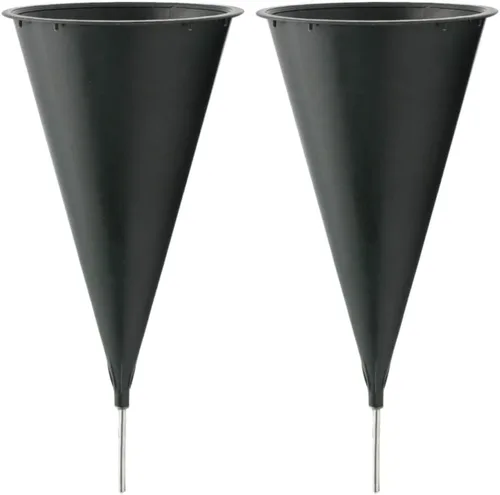 Royal Imports Jarrones de cementerio para tumbas con soporte de flores, marcadores conmemorativos al aire libre, maceta de plástico floral con