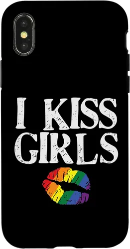 Miniatura 5 de iPhone 11 I Kiss Girls Rainbow Lips Gay Lesbian Pride Flag LGBT estuche de regalo