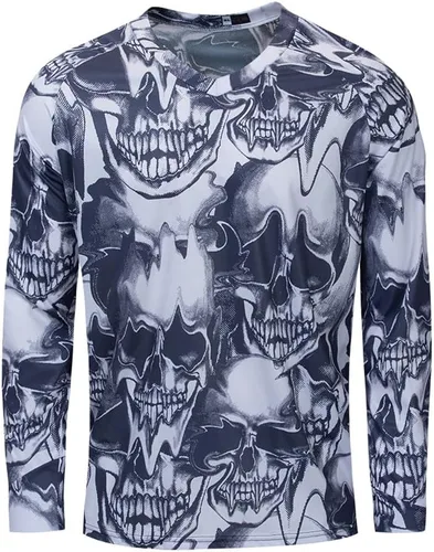 Hotlion Camiseta de ciclismo para hombre, manga larga, MTB Motocross, ropa de carreras todoterreno