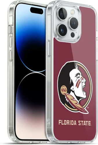 Miniatura 280 de Head Case Designs Funda de gel suave FSU Seminoles de la Universidad Estatal de Florida con licencia oficial compatible con Apple iPhone 13 Pro Max