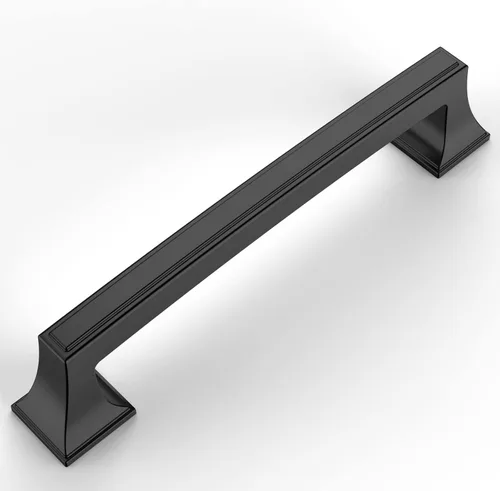 Miniatura 9 de Amerdeco ZH0010 - Paquete de 10 tiradores de gabinete de níquel satinado cepillado de 3 pulgadas (2.992 in) con agujero central para gabinetes