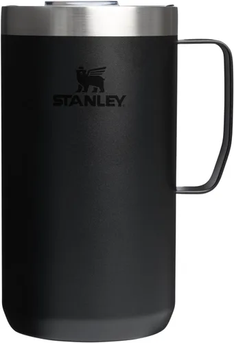 Miniatura 17 de STANLEY Everyday Camp Mug de 24 onzas, tapa para beber, taza para café, té y bebidas, taza de café aislada de acero inoxidable, sin BPA, color ceniza