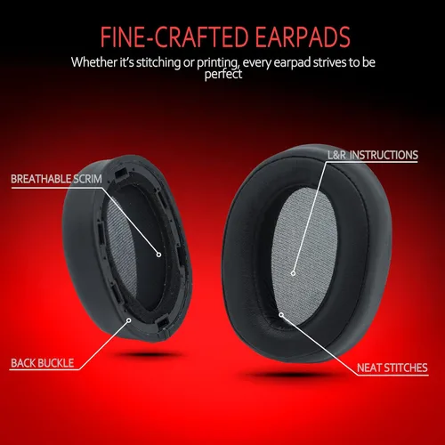 Miniatura 6 de Krone Kalpasmos Almohadillas de repuesto para auriculares Sony WH-H900N h.Ear on 2 y Sony MDR-100ABN, cojines de auriculares Sony compatibles