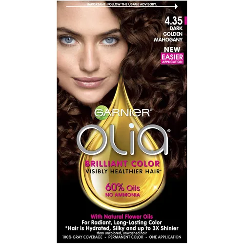 Miniatura 28 de Garnier Olia Tinte de cabello sin amoníaco [5.60] rojo granate medio, 1 unidad 5.6 Rojo granate medio