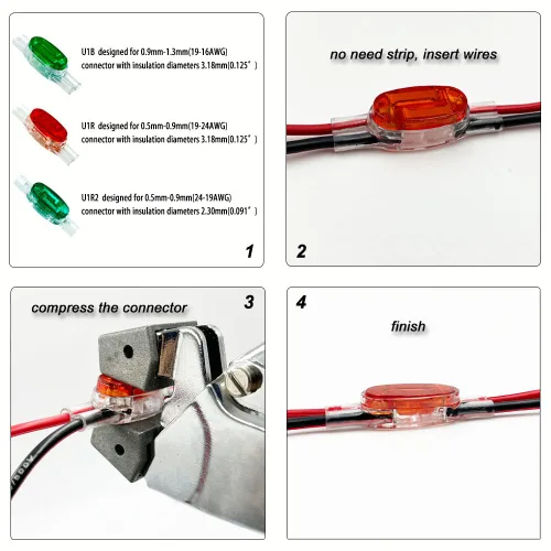 Miniatura 3 de Conector de empalme de cable JXR-U1R, utilizado como conector resistente a la corrosión y a prueba de humedad para conexión de cable de corriente