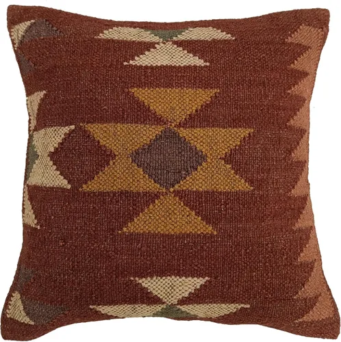 Miniatura 9 de Trade Star Funda de almohada 70% yute y 30% lana kilim, auténtica, funda de almohada bohemia hecha a mano, vintage, funda de cojín cuadrada étnica