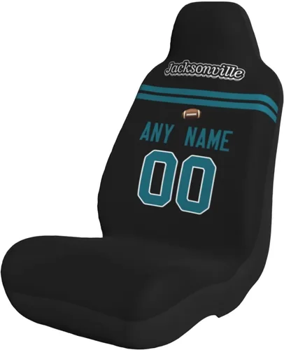 Miniatura 20 de Fundas de asiento de coche de fútbol personalizadas, accesorios personalizados para automóvil, regalos de Arizona con nombre y número, funda