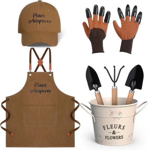 Miniatura 8 de Tarpop Juego de Herramientas de Jardín de Navidad Plant Whisperer Regalos de Jardinería para Mujeres, Kit de Herramientas de Plantación de Vegetales