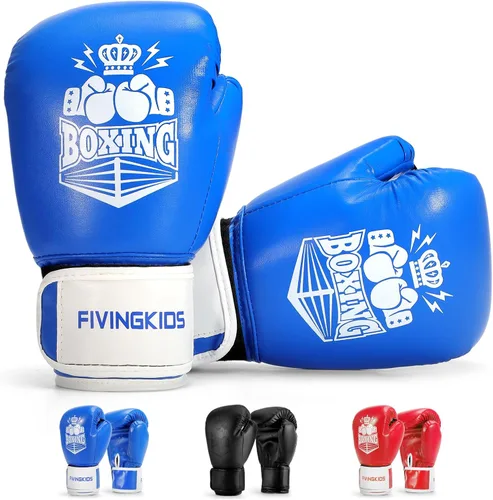Miniatura 8 de Guantes de boxeo para niños y niñas, guantes de entrenamiento de boxeo juvenil para niños de 3 a 15 años, guantes de boxeo para sparring para niños