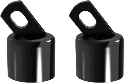 Miniatura 13 de VIVIDA Extremo superior del riel de 1-5/8" para valla de enlace de cadena, tapa de extremo de riel para tubo de diámetro exterior de 1-5/8", acero