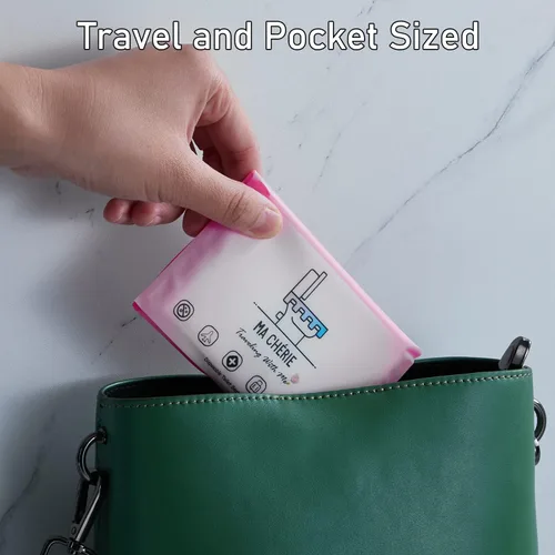 Miniatura 6 de MA CHÉRIE Fundas desechables para asiento de inodoro, 60 hojas (6 paquetes x 10), extra grandes, desechables, aptas para viajes y familia