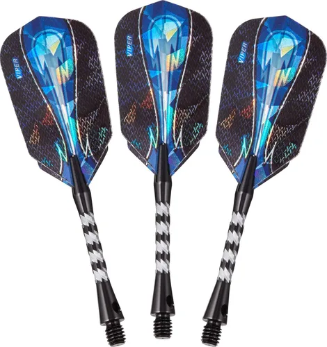 Miniatura 6 de Viper Astro - Juego de dardos de punta suave de 80% tungsteno con estuche anillos azules