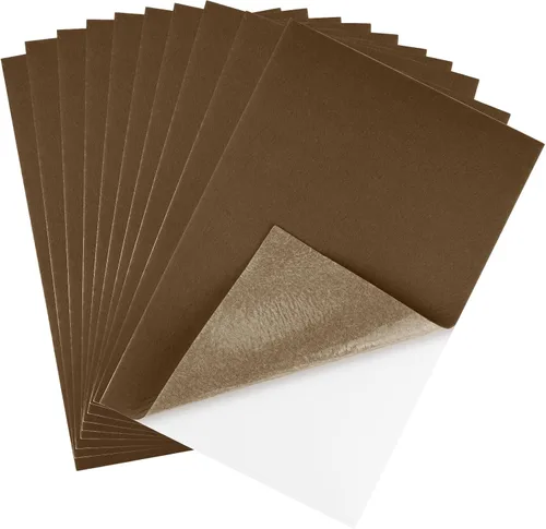 Miniatura 17 de CHRORINE 10 hojas de tela de fieltro negro autoadhesivas de 8 x 12 pulgadas, papel de fieltro para suministros de arte y manualidades.