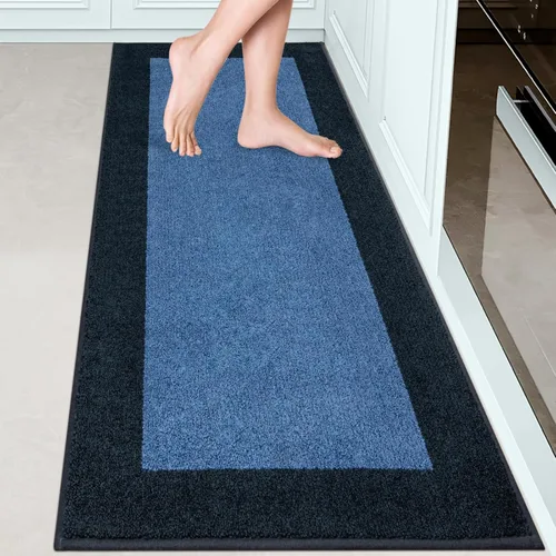 Miniatura 50 de Indoor Door Mat 20" x 32", Washable Kitchen Rug, Non Slip Entryway Rug for Floor, Absorbent Entrance Throw Rug for Laundry, Bathroom, Door