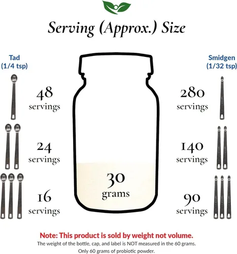 Miniatura 6 de Foods For Gut Lactobacillus Plantarum Probiotic Powder 400 mil millones de ufc Fabricado en Estados Unidos Sin aditivos Directo