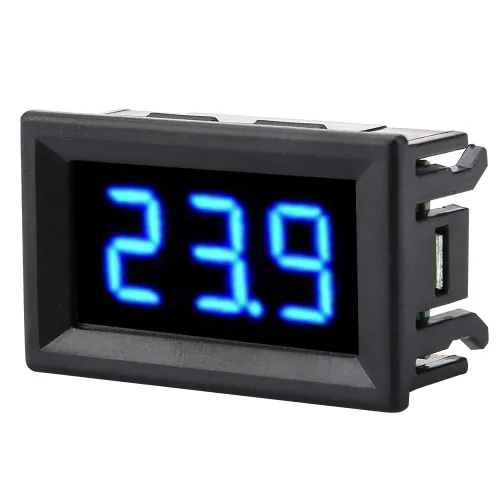 Miniatura 8 de Voltímetro de 0.56 pulgadas de dos cables DC 2.5-30 V pantalla LED digital medidor de voltímetro digital para batería de 12 V 24 V coche