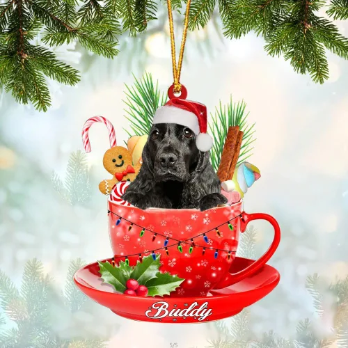 Miniatura 100 de Alaskan Malamute - Adorno acrílico personalizado para perro en taza, adorno de Navidad personalizado para perro 2023, decoración de árbol