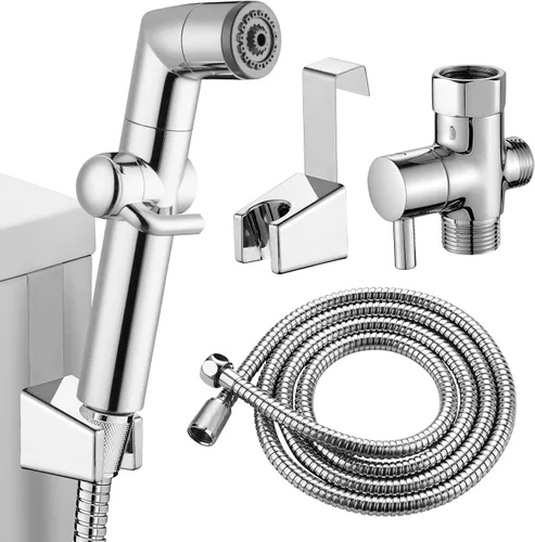 KAIYING Pulverizador de bidé de mano para pañal de tela para bebé, accesorio de ducha musulmana de baño con manguera, montaje en pared o inodoro