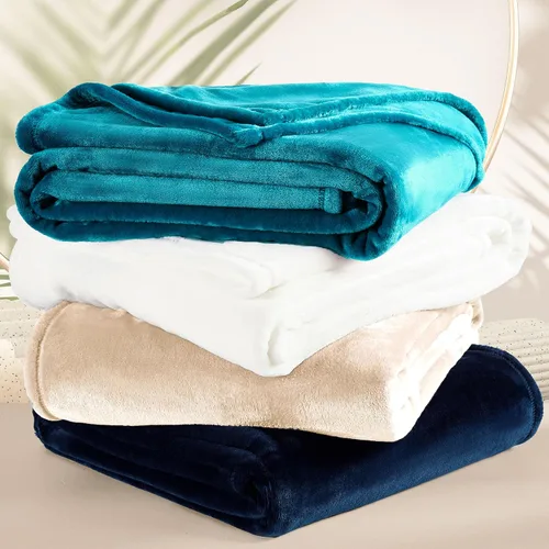 Miniatura 9 de Dreamnine Manta extrasuave, vellón de felpa, silla, sofá, 50 x 60 pulgadas, franela de terciopelo, ligera, mullida, microfelpa, decorativa, cálida