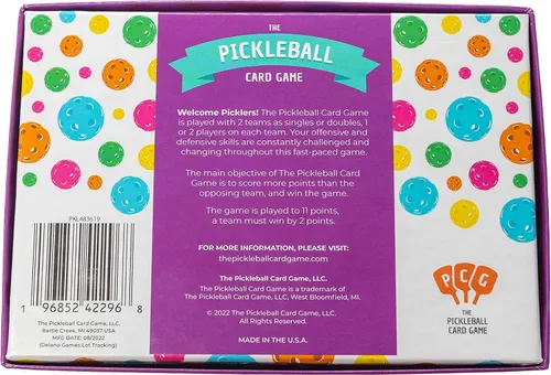 Miniatura 2 de PCG Juego de cartas de pickleball para adultos, estrategia, suerte y diversión para adultos, 2 o 4 jugadores, perfecto para noches de juego