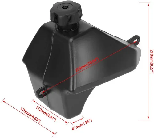 Miniatura 3 de FVRITO Tanque de gasolina para 50cc 70cc 90cc 110cc 125cc Coolster 3050C 3125R 3125XR8 Taotao ATA 125D RPS KAYO BMS Peace Roketa Yamoto Sunl Jetmoto