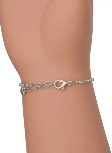 Miniatura 3 de Pulsera delicada de mal de ojo con cuerno italiano de buena suerte, Metal