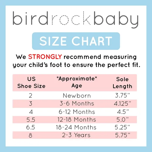 Miniatura 4 de BirdRock Baby - Mocasines sin bordes de piel auténtica, para niños y niñas, recién nacidos, bebés, infantes