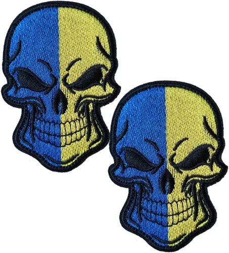 Miniatura 12 de 2 parches de bandera de AliPlus de España, parches de calavera bordados, tácticos, militares, moral, parche con gancho y bucle