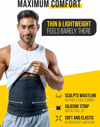 Miniatura 4 de Entrenador de cintura para hombre (XS-10XL). Suda más, da forma a tu espalda y abdomen. Úsalo durante el entrenamiento