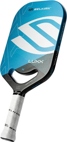 Selkirk Sport LUXX Control Palas de pickleball de fibra de carbono Florek con un núcleo de polipropileno X7, la pala de pickleball está diseñada Azul