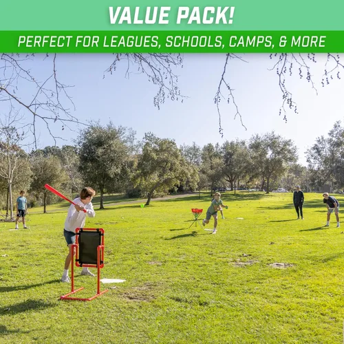 Miniatura 6 de GoSports - Juego de base de béisbol y sóftbol de 5 piezas, bases de goma para niños y adultos
