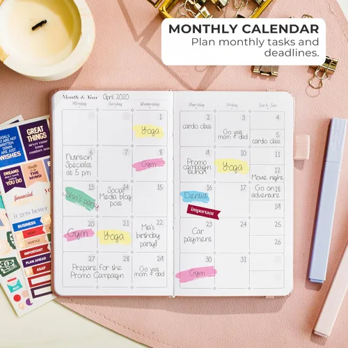 Miniatura 4 de GoGirl Planificador y Organizador para Mujeres – Planificador Semanal de Tamaño de Bolsillo, Diario de Objetivos y Agenda para la Gestión del Tiempo