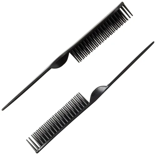 Miniatura 3 de CocoBlack Naturals Peine de estilo de 3 filas para desenredar, definir y separar rizos (negro)