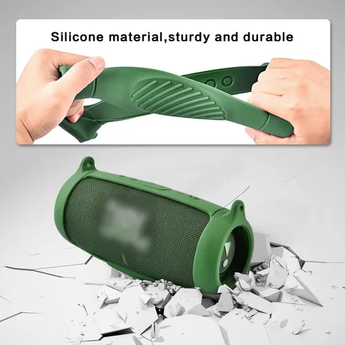 Miniatura 4 de Funda de silicona para JBL Charge 5, altavoz Bluetooth portátil impermeable, cubierta protectora de gel suave para viajes, funda de goma impermeable