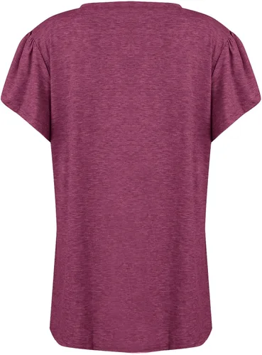 Miniatura 2 de Camisetas de verano para mujer, moda casual, cuello redondo, manga corta, de punto, color sólido, suéter