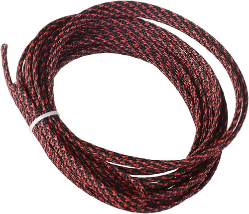 Miniatura 39 de Aicosineg Funda de cable trenzado flexible de PET de 16 pies de ancho de 0.5 pulgadas de ancho, funda de malla de alambre flexible para TV, audio