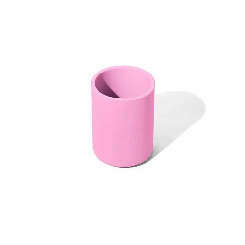 Miniatura 8 de Avanchy 6 onzas Mini pequeño vaso de silicona rosa – taza para bebé, juego de platos para bebés, juego de platos para bebés, platos para primeros