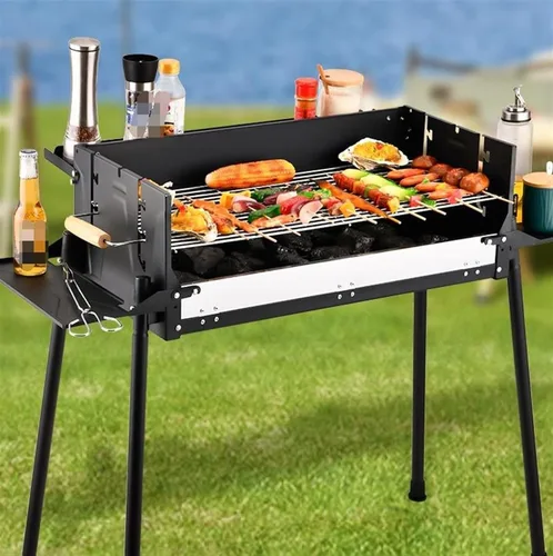 Miniatura 3 de Parrilla de carbón portátil Parrilla de carbón Parrilla de barbacoa para cocinar barbacoa Parrilla para patio trasero, fiesta, picnic, viajes