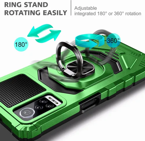 Miniatura 5 de NZND Funda para BLU G91 Max con protector de pantalla de vidrio templado (cobertura máxima), protección de cuerpo completo [grado militar], funda