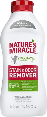 Miniatura 15 de Nature's Miracle Removedor de manchas y olores para perros, fórmula de control de olores, repuesto, 1.33 galones