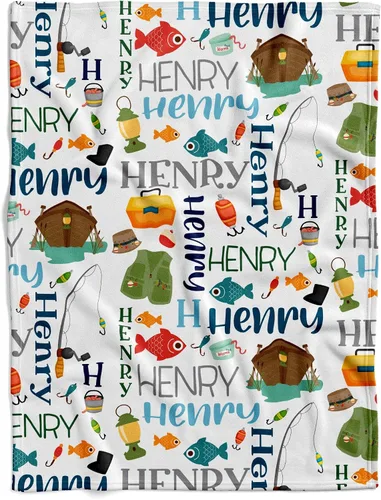 Miniatura 22 de Manta de bebé personalizada de pesca con mosca, manta de pescado para bebé, manta de hitos mensuales para bebé, manta de hito para bebé, manta