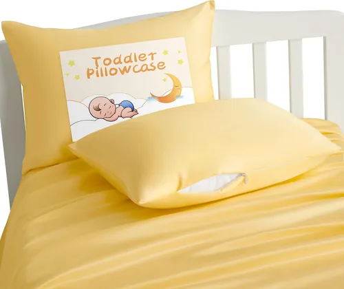 Miniatura 18 de NTBAY - Fundas de almohada de satén con cremallera para niños pequeños - Paquete de 2 con cremallera oculta de 13x18 - Fundas de almohada de lujo