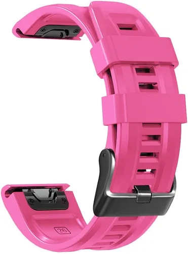 Miniatura 17 de REYDA Correa de silicona compatible con Garmin Fenix 7X/7X Pro/6X/6X Pro/5X/5X Plus/3/3 HR, 1.024 in, ajuste rápido, pulsera de silicona suave