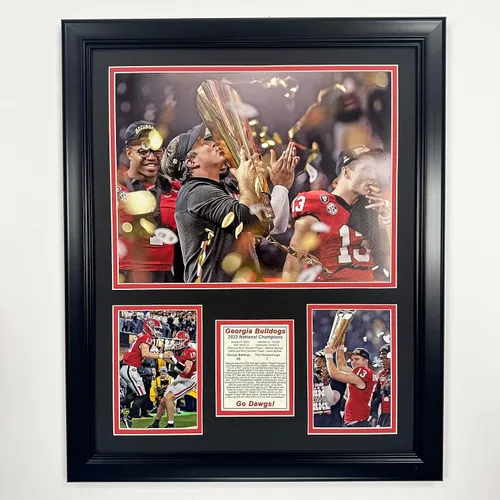 Miniatura 3 de Legends Never Die, Inc. Georgia Bulldogs Campeones Nacionales CFP 2022 Collage de fotos enmarcado de 18 x 22 pulgadas (mosaico)