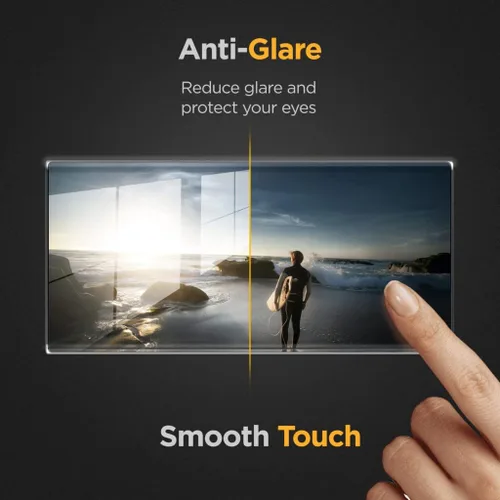 Miniatura 4 de MagFlex - Protector de pantalla para Samsung Galaxy S22 Ultra Matte (compatible con sensor de huellas dactilares), antirreflejos, flexible, a prueba