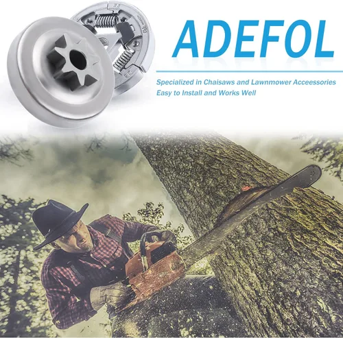 Miniatura 2 de Adefol Motosierra 3/8 "-7T Spur Embrague Tambor Sprocket Bearing Kit 5pcs para Stihl MS391 MS311 Piezas de repuesto con Cojinete de Aguja Embrague
