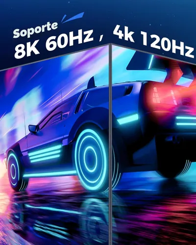 Miniatura 7 de Cratree Cable HDMI de 15 pies de largo – Cable HDMI de ultra alta velocidad certificado 8K, cable HDMI trenzado de 48 Gbps, 8K 60 Hz, 4K 120 Hz