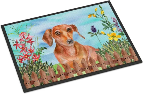 Miniatura 37 de Caroline's Treasures CK1311MAT Cavalier Spaniel Poinsettas - Felpudo de 18 x 27 pulgadas, tapete para puerta delantera, interior y exterior