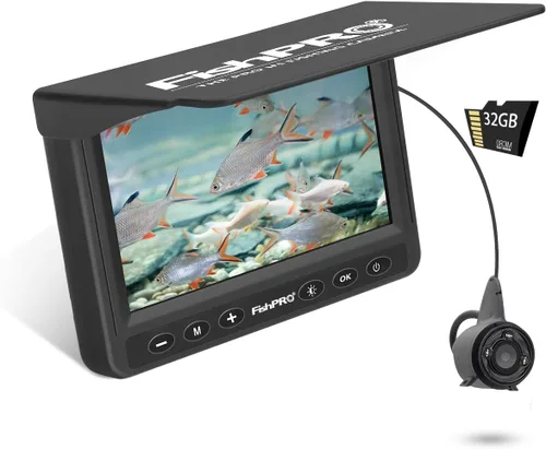 Miniatura 9 de [Actualización FishPRO® 2026] Cámara de pesca submarina de 4.3 pulgadas [probada desde 2017] Cámara de pesca en hielo 1000 TVL con piscina magnética