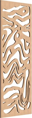 Miniatura 81 de 9 3/8"W x 24 3/8"H x 1/4"T Northfield Decorativos Paneles de Pared de Madera Calado, Abedul